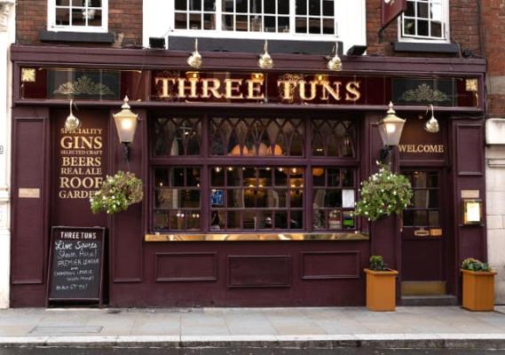 Three Tuns Aldgate Pub Frontage